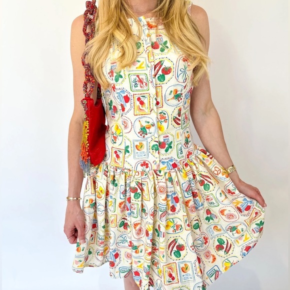 En Saison Dresses & Skirts - En Saison Nayeli Sleeveless Button Down Linen Blend Low Back Mini Dress Small